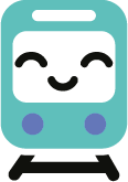 The PlanIt train mascot, pleased with a quiet route